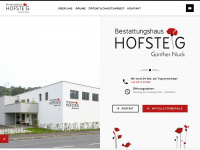 bestattungshaus-hofsteig.at Webseite Vorschau