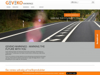 geveko-markings.dk Webseite Vorschau