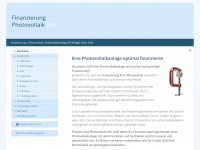 finanzierung-photovoltaik.info Webseite Vorschau