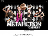 the-metafiction-cabaret.com Webseite Vorschau