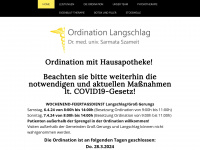 ordination-langschlag.at Webseite Vorschau