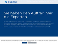 signum-logistics.de Webseite Vorschau