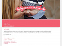 baby-sensormatte.de Webseite Vorschau