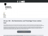 designpreis-brandenburg.de Webseite Vorschau