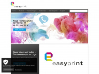easyprint.ch Webseite Vorschau