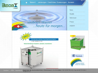 beton-x.ch Webseite Vorschau