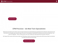 cpm-precision.de Webseite Vorschau