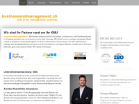 businessandmanagement.ch Webseite Vorschau