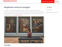 maagdenhuismuseum.be Webseite Vorschau