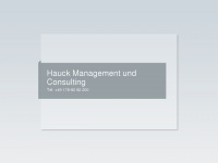 hauck-management.de Webseite Vorschau