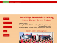feuerwehr-saalburg.com Webseite Vorschau