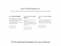 prime-models.ch Webseite Vorschau