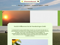 peeneland-agrar.de Webseite Vorschau