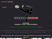 taekwondo-korbach.de Webseite Vorschau