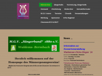 mgv-maennerchor-bermbach.de Webseite Vorschau