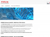 forum-science-health.org Webseite Vorschau
