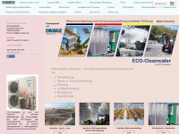 eco-cleanwater.com Webseite Vorschau