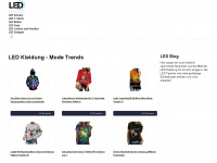 led-kleidung.info Webseite Vorschau