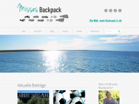 missesbackpack.de Webseite Vorschau