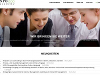 npo-academy.com Webseite Vorschau