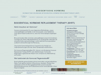 bioidentischehormone.com Webseite Vorschau