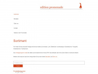 edition-promenade.com Webseite Vorschau