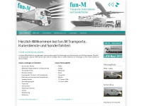 fun-m-transporte.de Webseite Vorschau