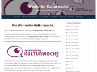 wentorfer-kulturwoche.de Webseite Vorschau