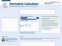 derivative-calculator.net Webseite Vorschau