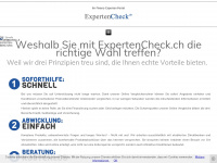 expertencheck.ch Webseite Vorschau