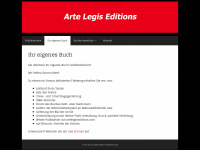 artelegiseditions.ch Webseite Vorschau
