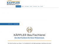 käppler-bautischlerei.de Webseite Vorschau
