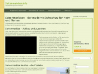 seitenmarkisen.info Webseite Vorschau