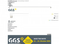 ggs-messe.de Webseite Vorschau