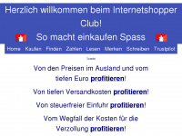 internetshopper.club Webseite Vorschau