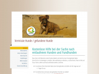 vermisstehunde-gefundenehunde.de Webseite Vorschau