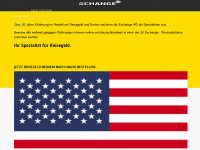 exchange-reisegeld.de Webseite Vorschau