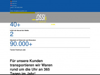 ossis-spedition.com Webseite Vorschau
