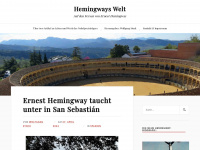 hemingwayswelt.de Webseite Vorschau