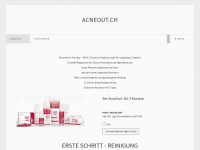 acneout.ch Webseite Vorschau