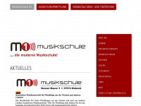 m1-musik.de Webseite Vorschau
