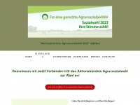 agrarsozialwahl.de Webseite Vorschau
