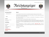 reichsanzeiger.org Webseite Vorschau