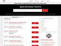 mainentrancetickets.com Webseite Vorschau