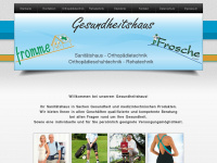 gesundheitshaus-fromme.de Webseite Vorschau