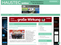 haustec-online.at Webseite Vorschau