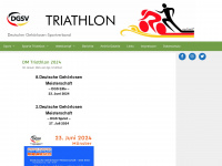 dgs-triathlon.de Webseite Vorschau