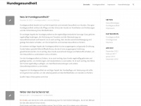 hundegesundheit.ch Webseite Vorschau