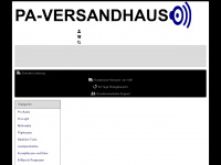 pa-versandhaus.de Webseite Vorschau