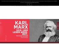 karl-marx-ausstellung.de Webseite Vorschau